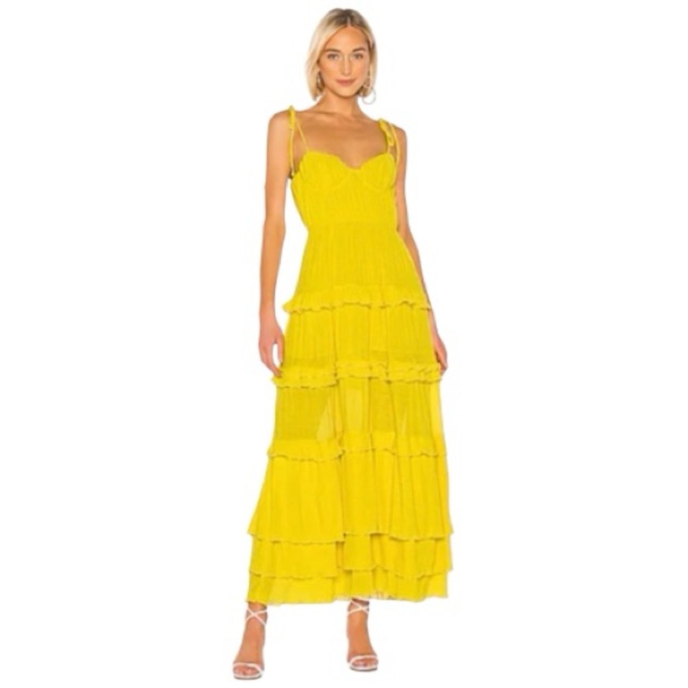 Tularosa Tinsley Dress in Vibrant Yellow | Size S